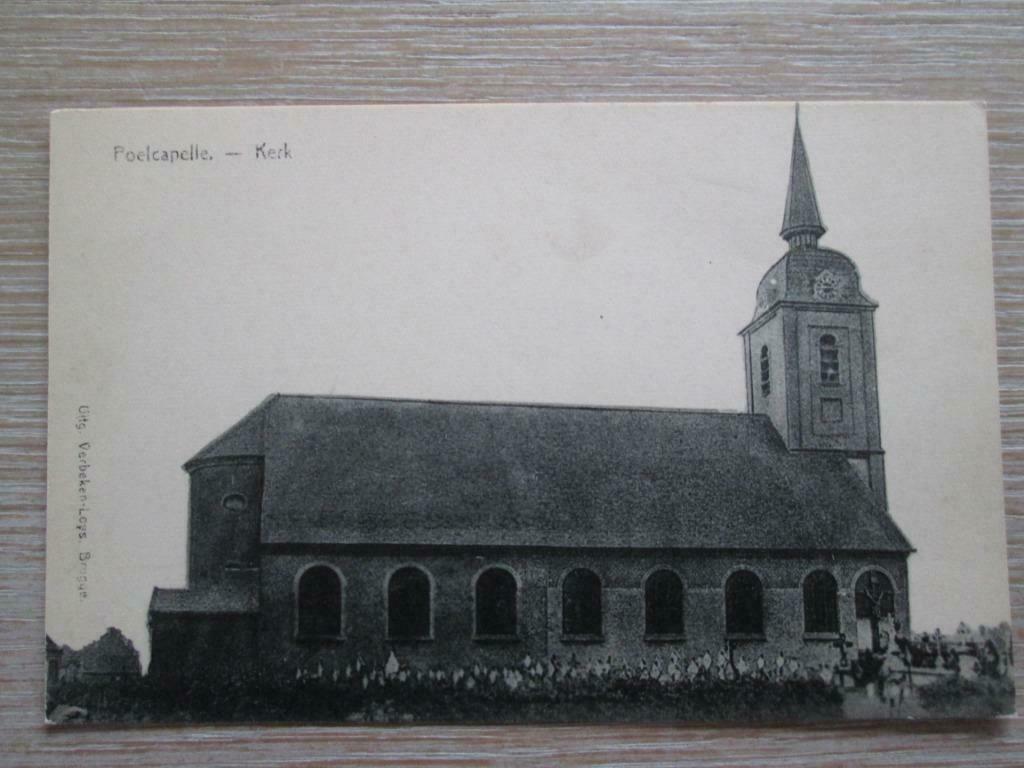 oude postkaart Poelkapelle, Verzenden