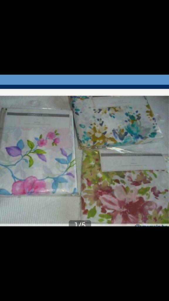 Draps 1personne-parure complète, Neuf, Enlèvement ou Envoi, Autres couleurs, Une personne