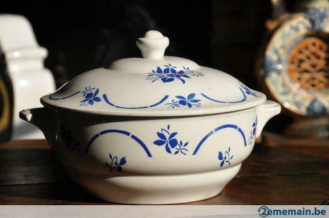 soupière mdl hamage fleur bleu, Antiek en Kunst