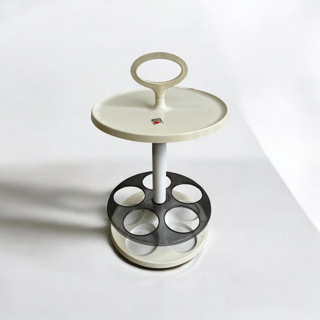 Vintage space age ronde sidetable / bijzettafel Flair, Ophalen of Verzenden