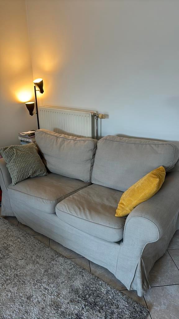 Ektorp zitbank tweepersoons - Hillared beige, Huis en Inrichting, Zetels | Zetels, Ophalen, Gebruikt, Rustiek, 150 tot 200 cm