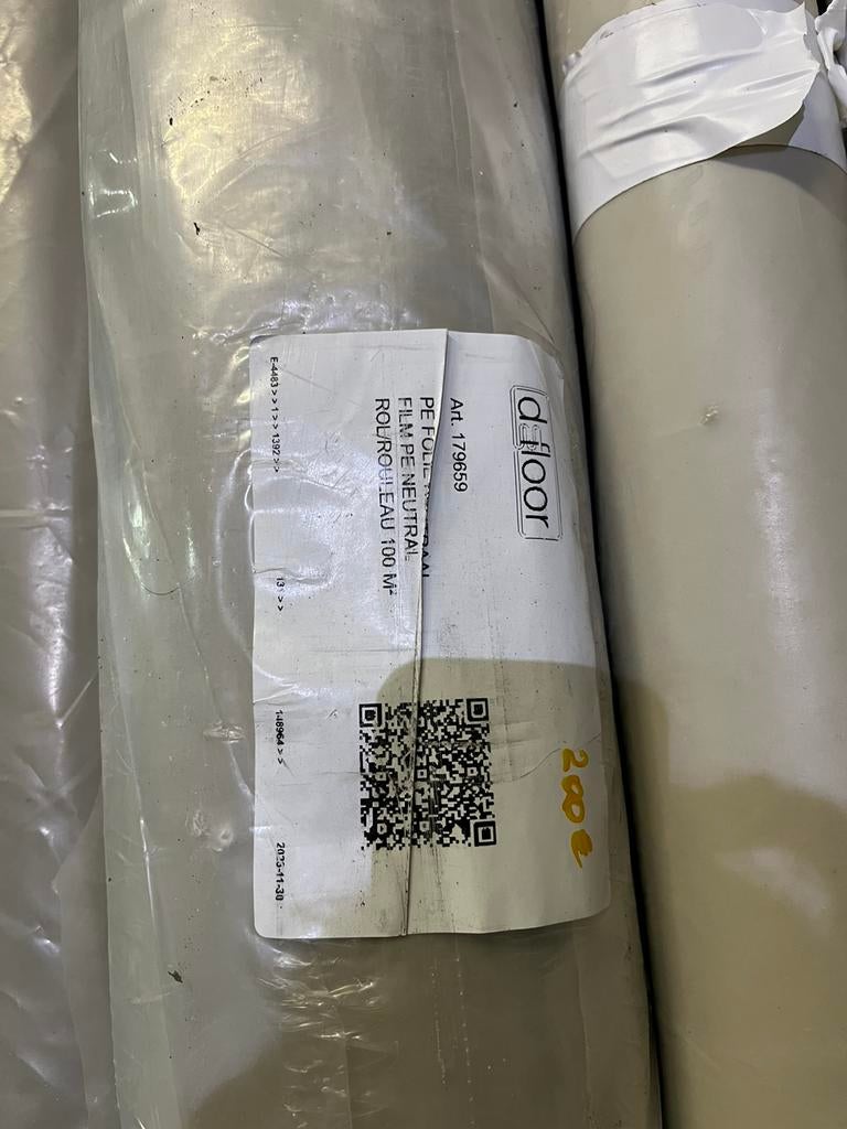 PE-folie – rolmateriaal – diverse rollen ( 100 m² per rol), Ophalen, Zo goed als nieuw, Folie