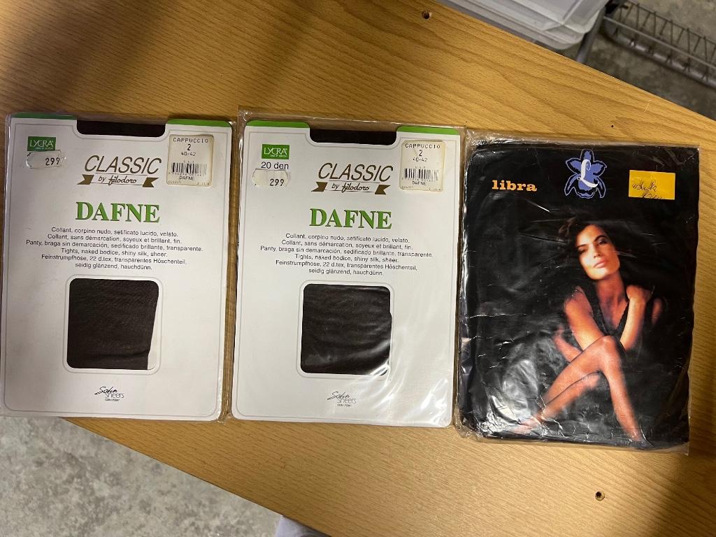 Nylon kousen, Neuf, Dafne, Taille 40/42 (M), Brun