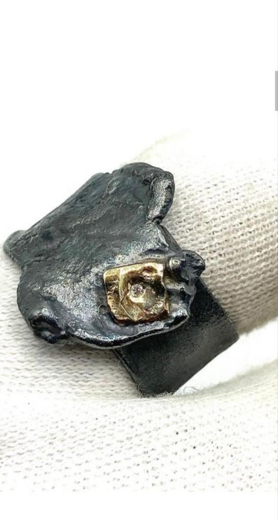 Bague en argent, or et diamant, Enlèvement ou Envoi, Comme neuf