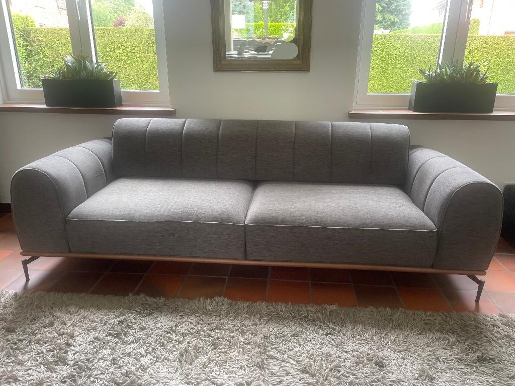 3-4 zit zetel, Ophalen, 75 tot 100 cm, Zo goed als nieuw, Rechte bank