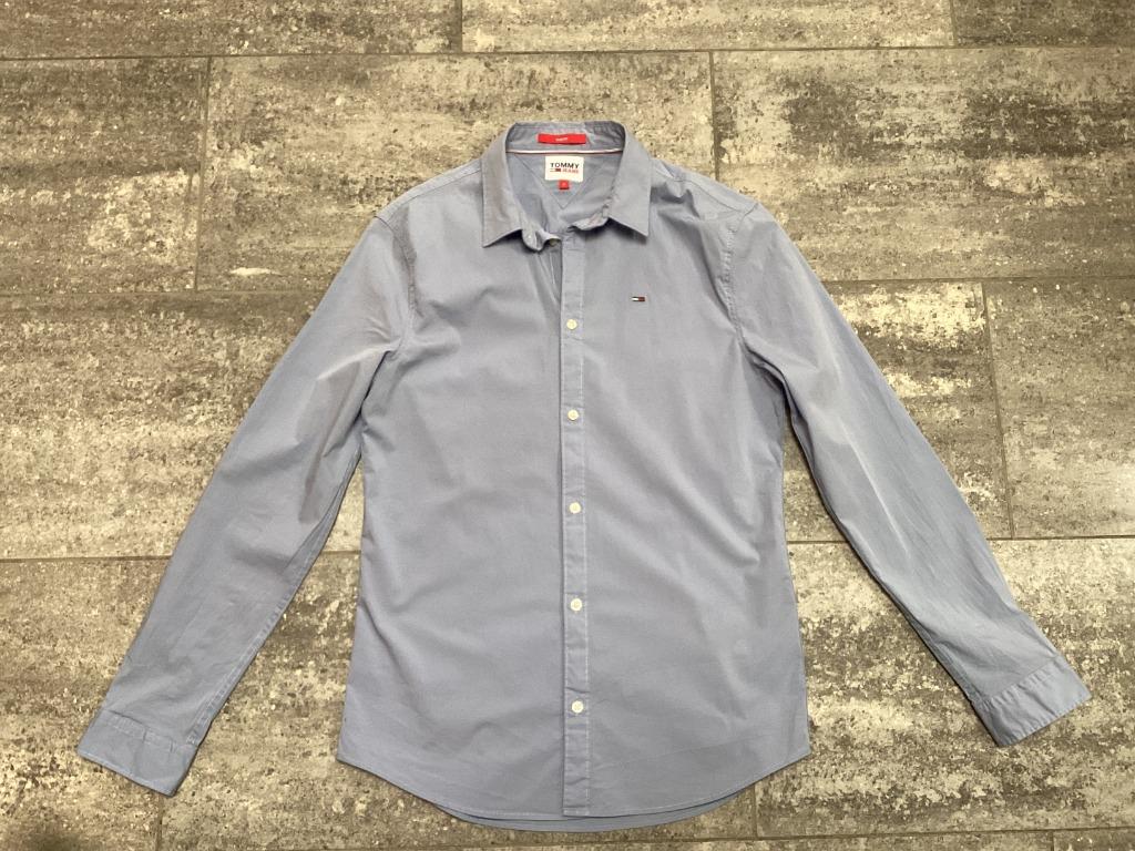 Chemise Tommy jeans L pour homme, Tour de cou 39/40 (M), Enlèvement ou Envoi, Comme neuf, Bleu