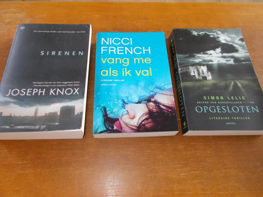 Nicci French, Joseph Knox, Deflo en Simon Lelic, Enlèvement ou Envoi