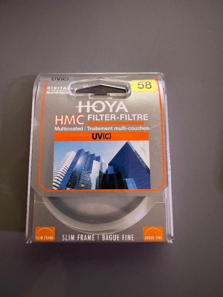 Filtre UV (C) Hoya 58 mm, Autres marques, Enlèvement ou Envoi, 50 à 60 mm, Comme neuf