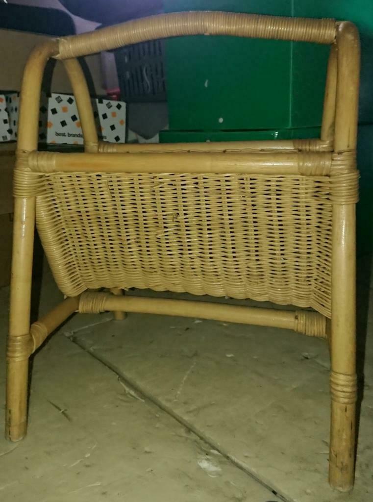 Porte revue vintage en Bambou, Maison & Meubles, Enlèvement ou Envoi, Comme neuf
