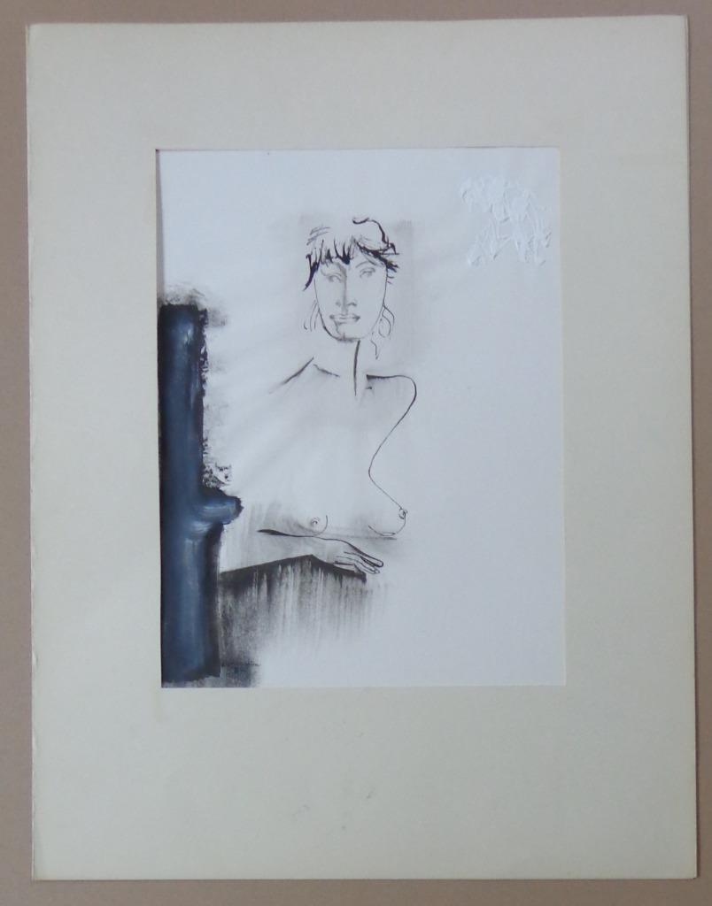 JAN VAERTEN / NAAKTE VROUW / ORIGINEEL WERK / 65x50cm / SIG, Enlèvement ou Envoi