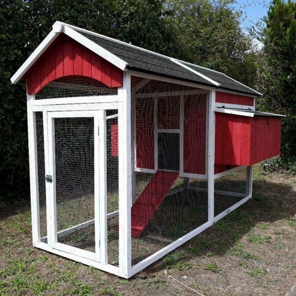 Poulailler XXL abri 12 poules 8 pondoirs abri coq enclos XXL, Envoi, Neuf, Poulailler