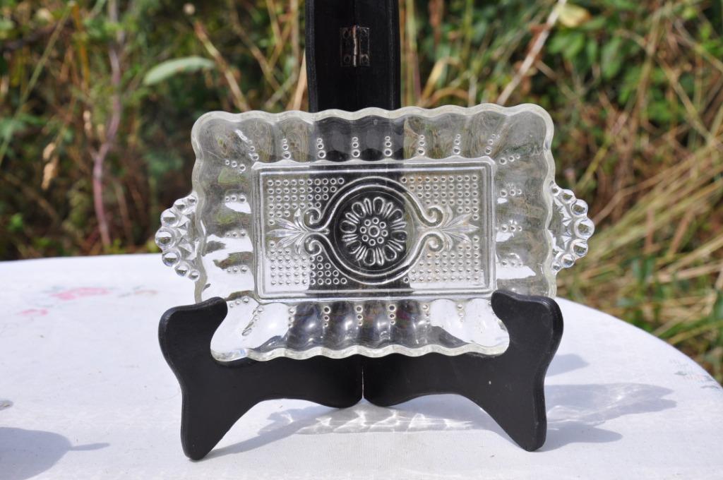 ravier en verre moulé rectangulaire avec poignée, Enlèvement ou Envoi