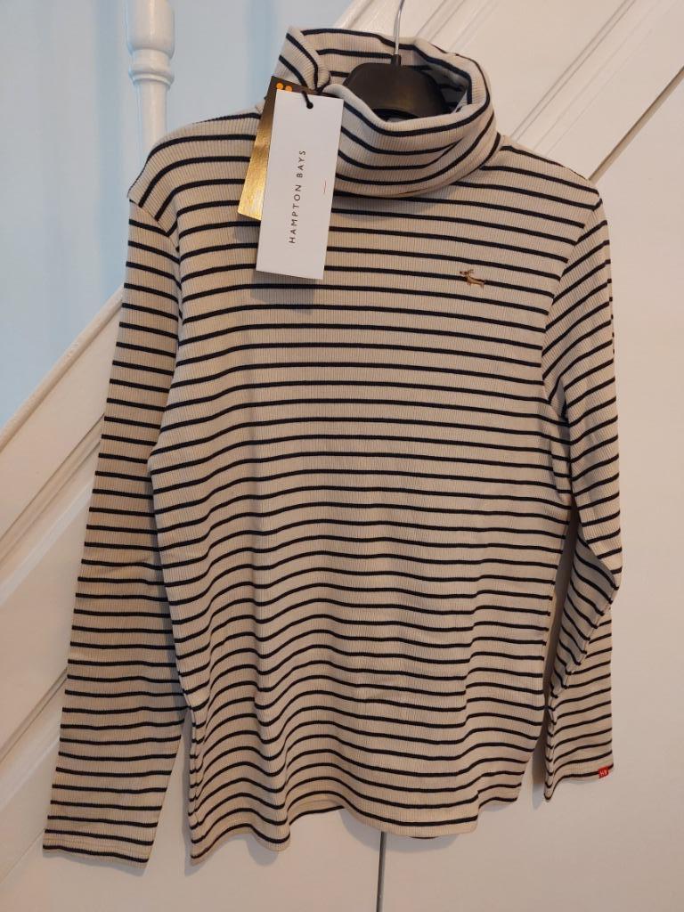 NIEUW Longsleeve met kraag - Hampton Bays - maat:140, Hampton Bays, Jongen of Meisje, Nieuw, Ophalen of Verzenden
