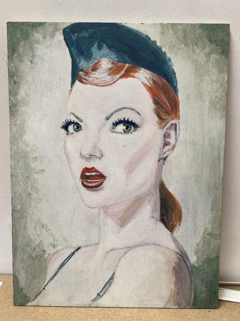 Pin-up jaren 40/50 stijl, portret, Ophalen