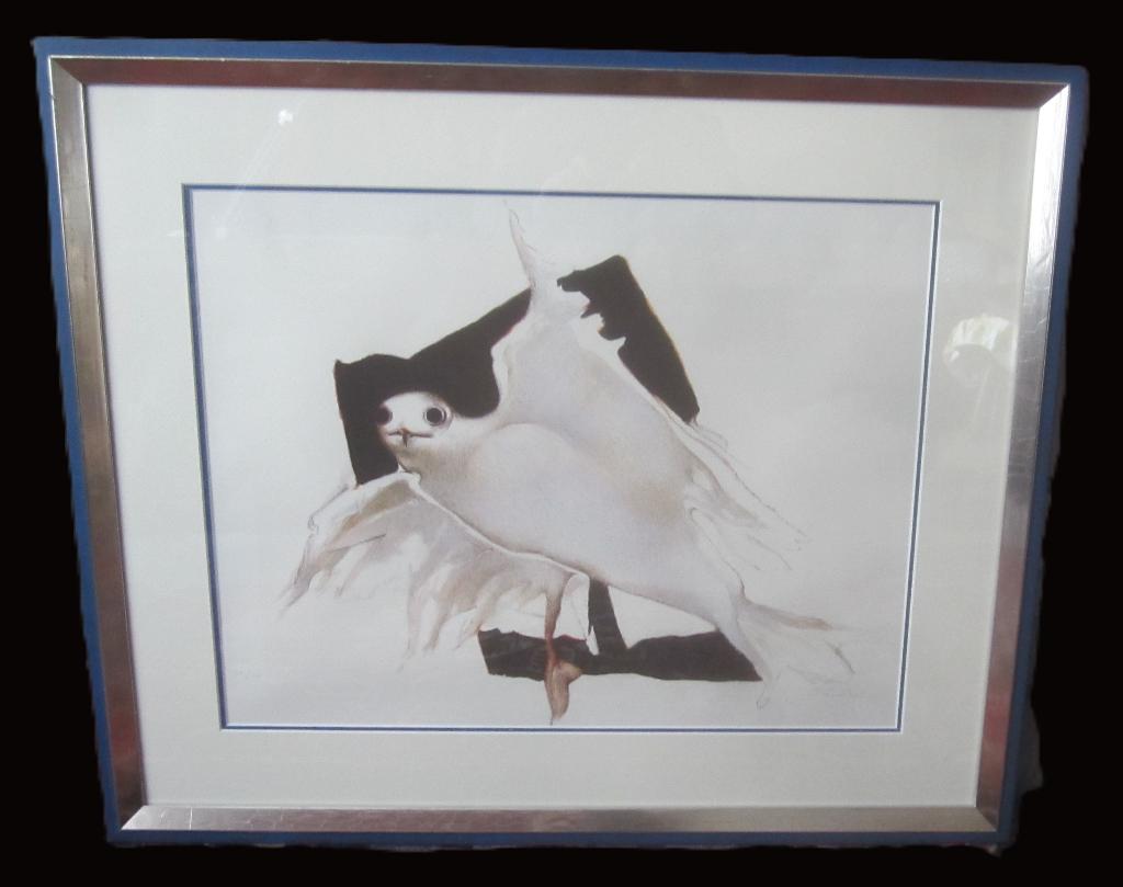 "Meeuw" - Octave Landuyt (1922 - 2024), Antiek en Kunst, Kunst | Litho's en Zeefdrukken, Ophalen