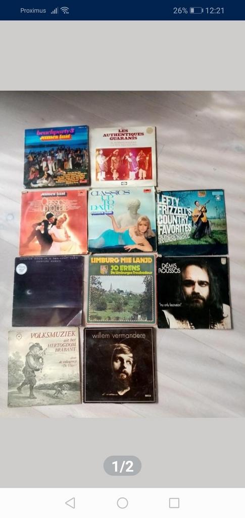 9 Lp's, Willem Vermandere verkocht, samen voor, Cd's en Dvd's, Ophalen, Zo goed als nieuw