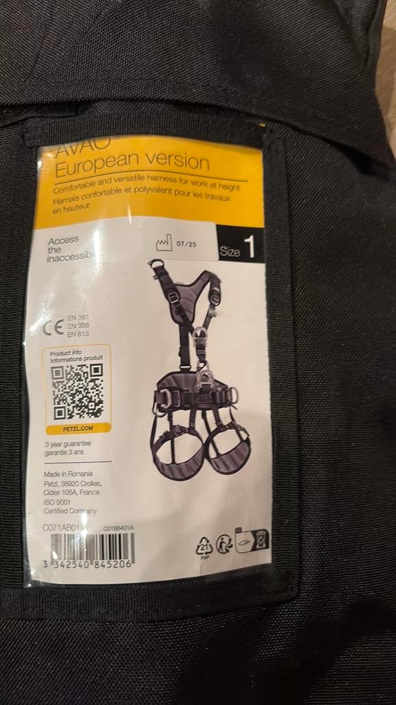 Deux harnais de sécurité petzl, Doe-het-zelf en Bouw, Ophalen, Zo goed als nieuw