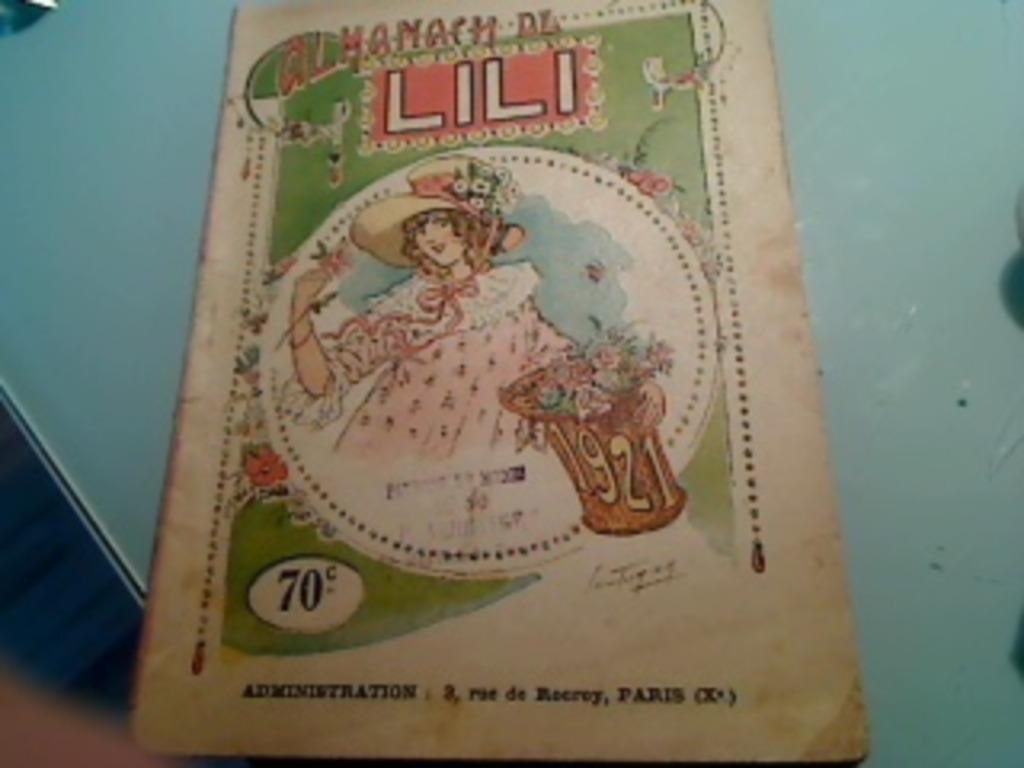 Almanach de Lili année 1921, Antiek en Kunst, Ophalen of Verzenden