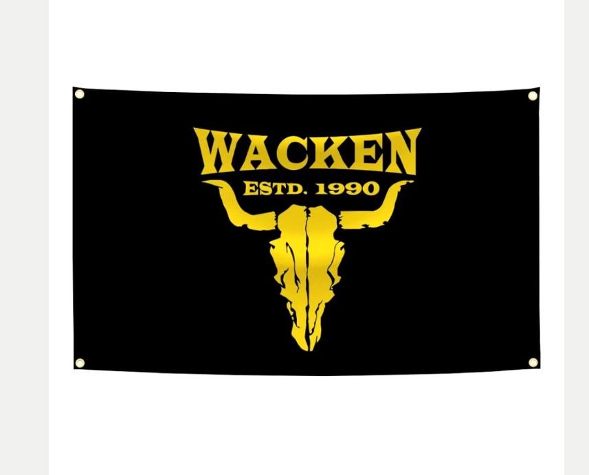 Grote vlaggen Wacken open air (150x90cm), Ophalen of Verzenden, Nieuw