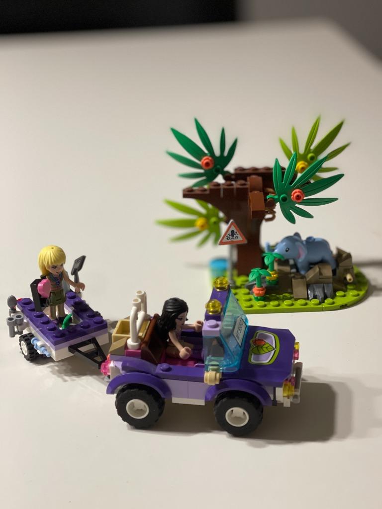 Lego Friends 41421 Reddingsbasis babyolifant in jungle, Ophalen of Verzenden, Zo goed als nieuw, Complete set, Lego