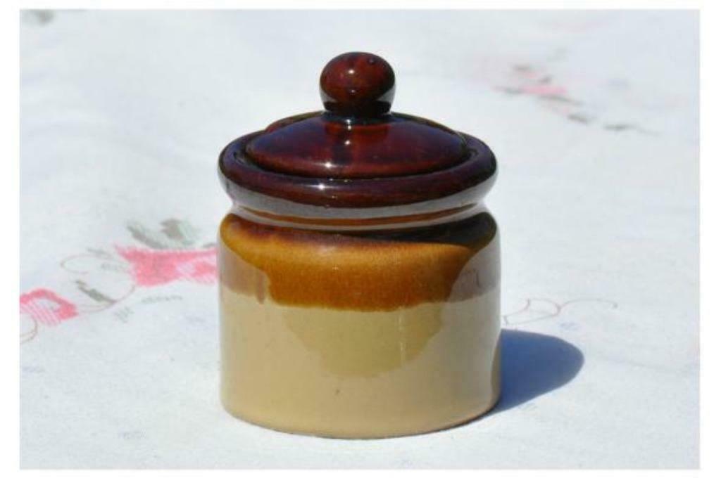 §moutardier terre cuite emaillée, Enlèvement ou Envoi, Utilisé, Poterie, Récipient(s)