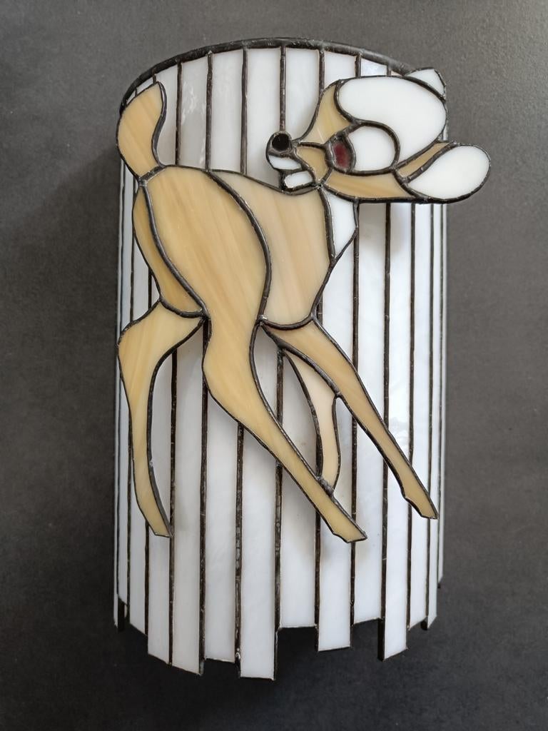 Abat-jour mural Bambi style Tiffany., Maison & Meubles, Enlèvement ou Envoi, Comme neuf
