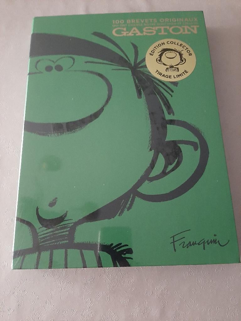 Franquin Gaston Lagaffe 100 originele patenten, Verzamelen, Ophalen of Verzenden, Guust of Robbedoes, Nieuw, Boek of Spel