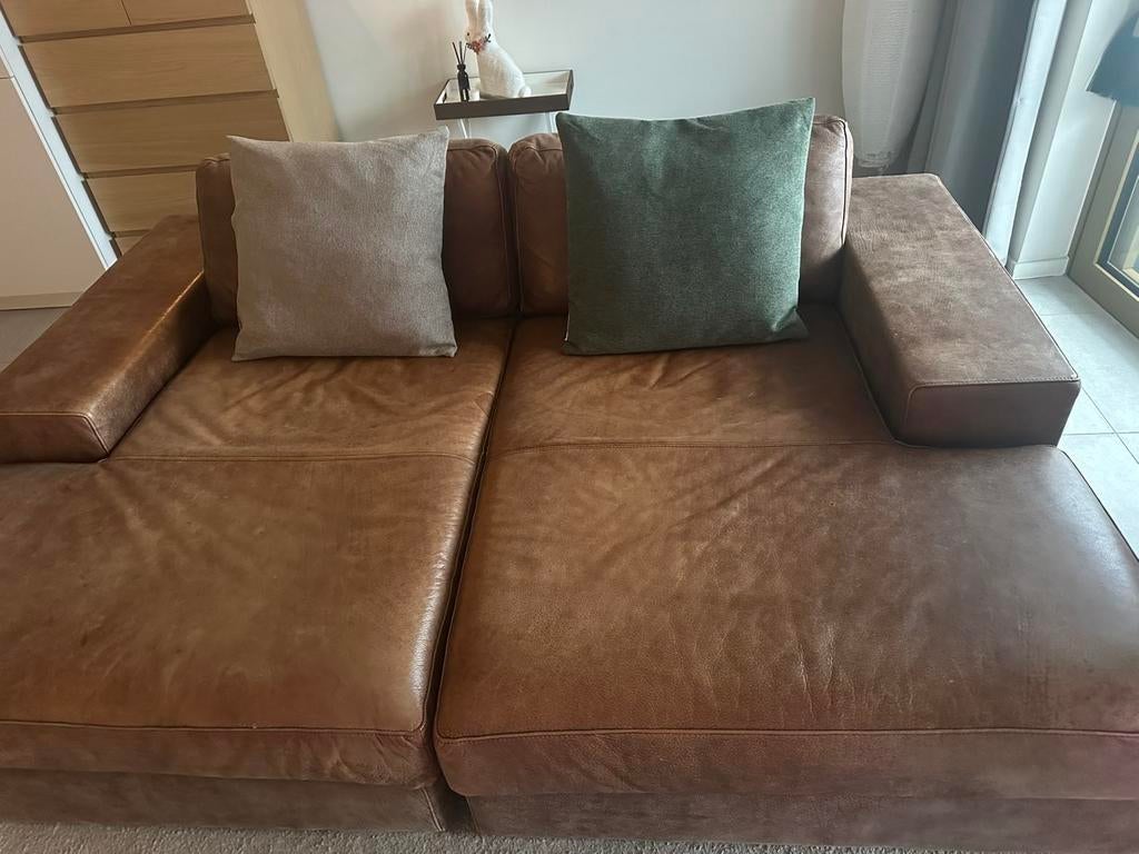 Siège en cuir marron de luxe, Enlèvement, Comme neuf, Cuir