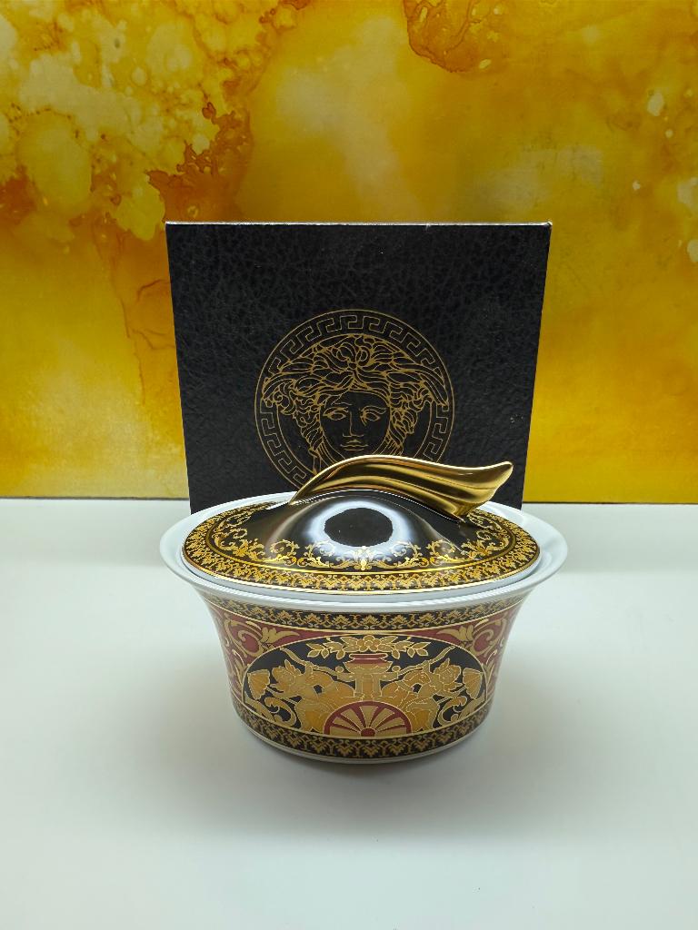 suikerpot Versace Ikarus Medusa, Maison & Meubles, Cuisine | Vaisselle, Comme neuf, Récipient(s), Autres styles, Céramique, Enlèvement ou Envoi