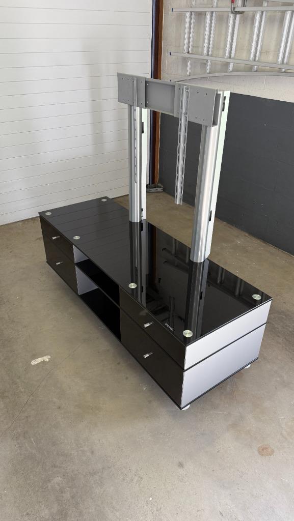 TV meubel met beugel 'Spectral', 25 à 50 cm, Verre, 150 à 200 cm, Comme neuf