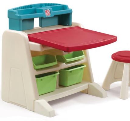 Step2 Flip & Doodle 2-in-1 bureau en schildersezel met kruk, Kinderen en Baby's, Ophalen, Nieuw, Tafel(s) en Stoel(en)