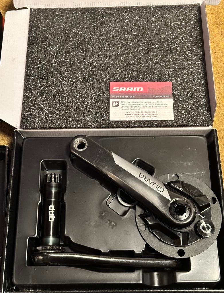 Quarq Vermogensmeter 172.5, Ophalen of Verzenden, Zo goed als nieuw, Crankstelgereedschap