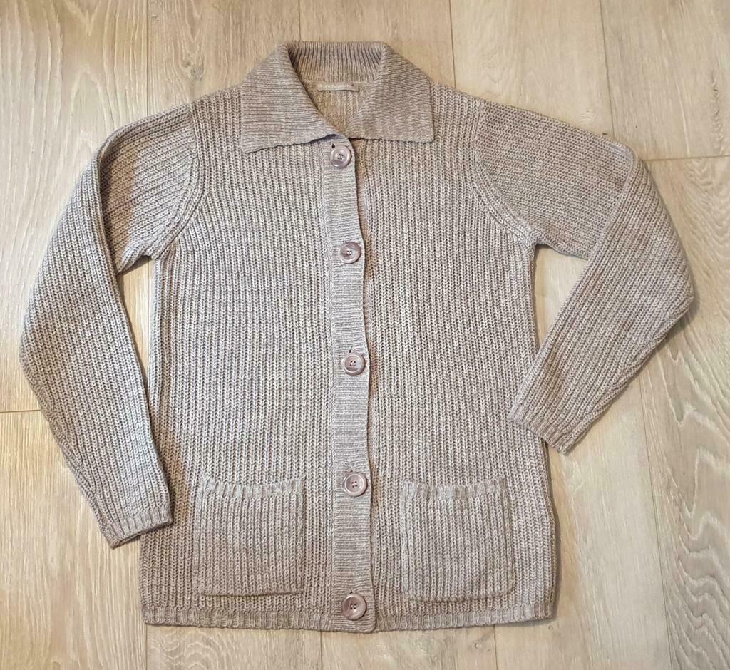 Vest met zakken + knoopsluiting, Kleding | Dames, Maat 38/40 (M), Beige, Ophalen of Verzenden, Zo goed als nieuw