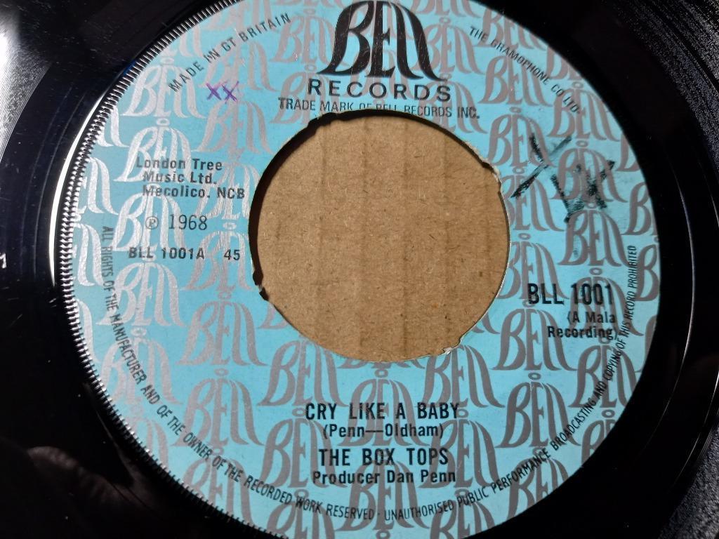 The Box Tops‎ — Cry Like A Baby '7 (1968), CD & DVD, Vinyles Singles, Comme neuf, Single, R&B et Soul, 7 pouces, Enlèvement ou Envoi