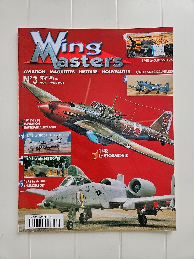 Wing Masters  N 3 : 1/48 Le Stormovik, Enlèvement ou Envoi, Deuxième Guerre mondiale, COLLECTIF, Utilisé