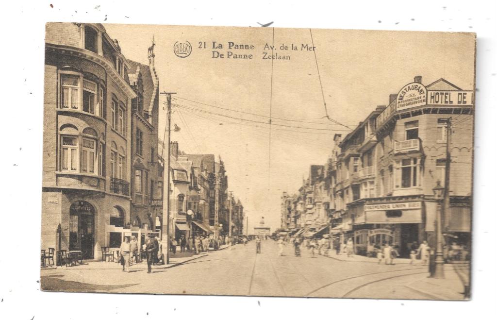 La Panne NA201: Av. de la Mer, Collections, Cartes postales | Belgique, Envoi, 1920 à 1940, Non affranchie, Flandre Occidentale