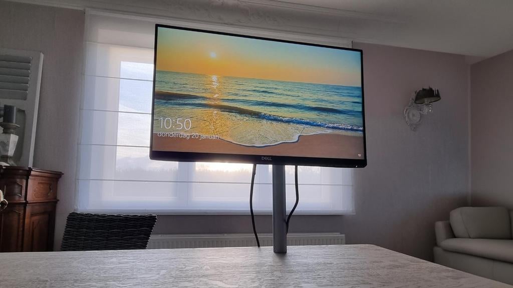 Dell monitor inclusief Dataflex office statief, Ophalen of Verzenden