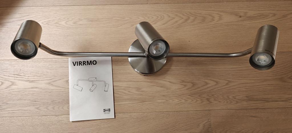 Applique / Rail Ikea Virrmo 3 spots, Enlèvement, Comme neuf, Métal