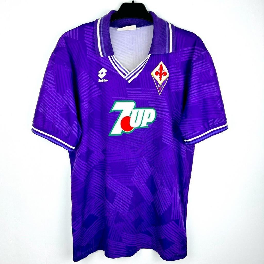Fiorentina Voetbal Thuisshirt Orgineel Nieuw 1992, Envoi, Comme neuf