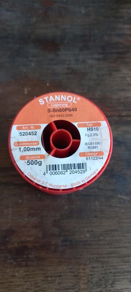 Soudure 1mm 500gr neuf, Enlèvement ou Envoi