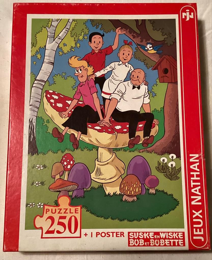 ♦️S&W🗯️ PUZZEL 🧩 250 + Poster, Enlèvement ou Envoi, Bob et Bobette, Comme neuf, Autres types