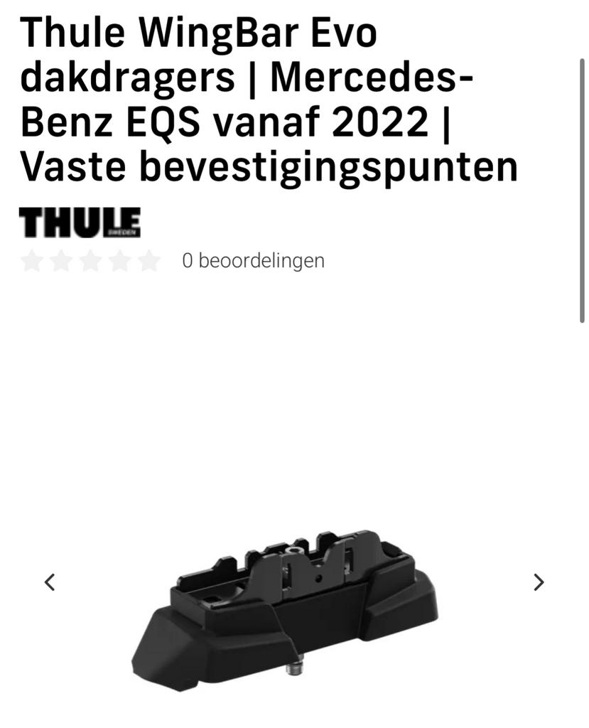 Thule WingBar Evo dakdragers | Mercedes-Benz EQS hatchback, Enlèvement, Neuf