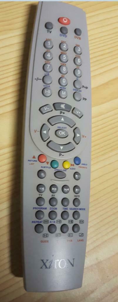 Afstandsbediening XIRON LCD COMBI TV / DVD, Audio, Tv en Foto, Ophalen of Verzenden, Gebruikt, Origineel, Tv