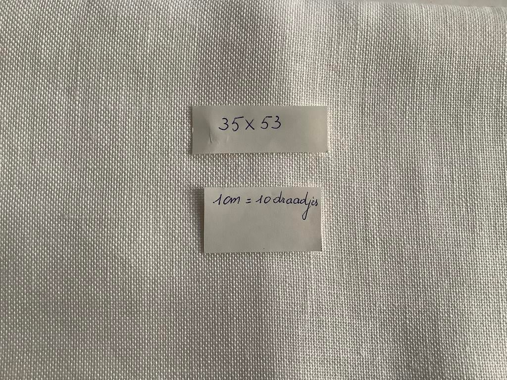 Tissu à broder blanc, Enlèvement, Neuf