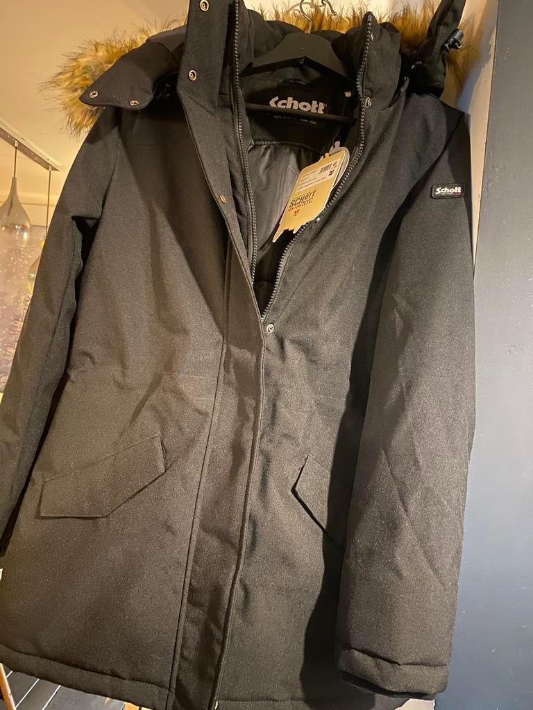 Parka SCHOTT NYC maat small staat L maar ls zeler geen L, Ophalen of Verzenden, Nieuw
