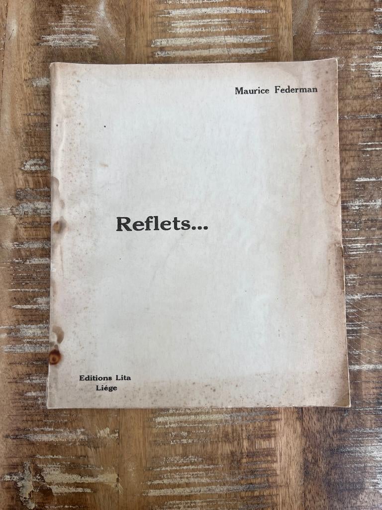 Reflets...Maurice Federman, Boeken, Gedichten en Poëzie, Gelezen, Eén auteur, Ophalen of Verzenden