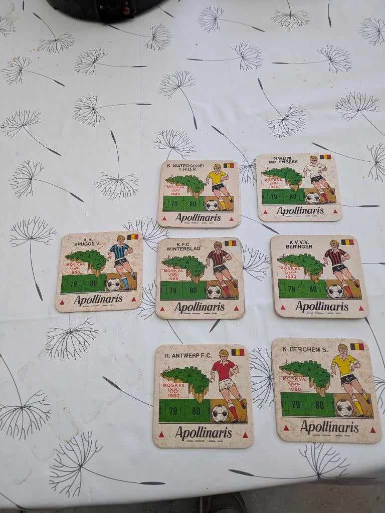 Apollinaris voetbal, Ophalen of Verzenden, Gebruikt, Viltje(s)