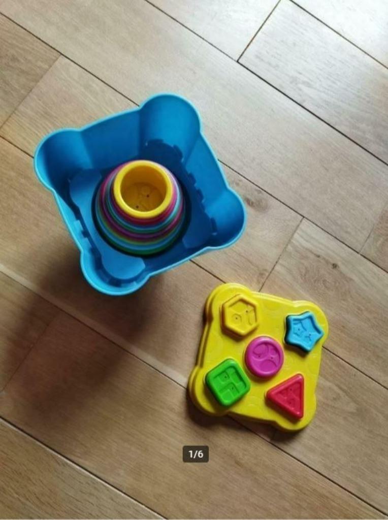 Bumba stapelblokken met vormenstoof, Enlèvement, Comme neuf, Puzzles
