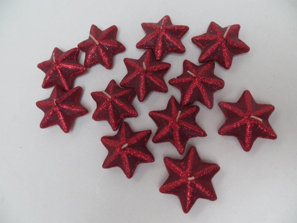 12 petites bougies rouges à vin de Noël, Enlèvement ou Envoi, Neuf