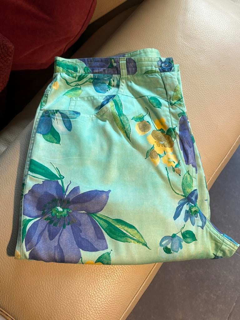 (Munt)groene broek van Duo, maat 40., Ophalen of Verzenden, Gedragen, Maat 38/40 (M)